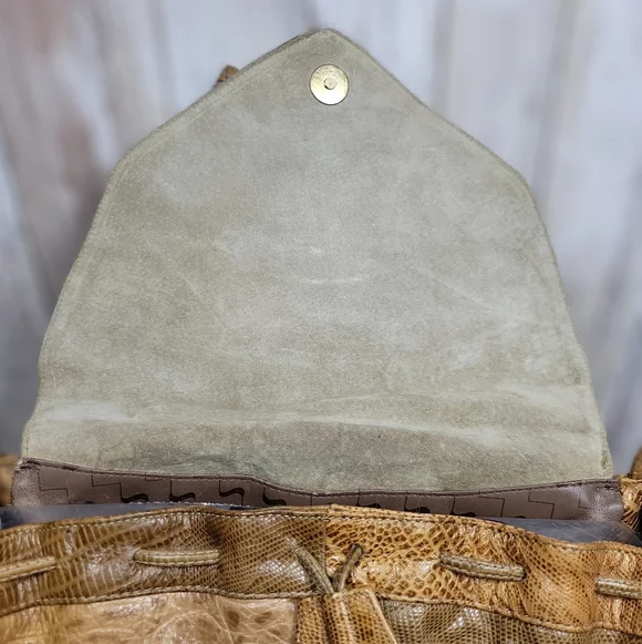 Sharif Reptile Patchwork Crossbody - Picture 5 of 7